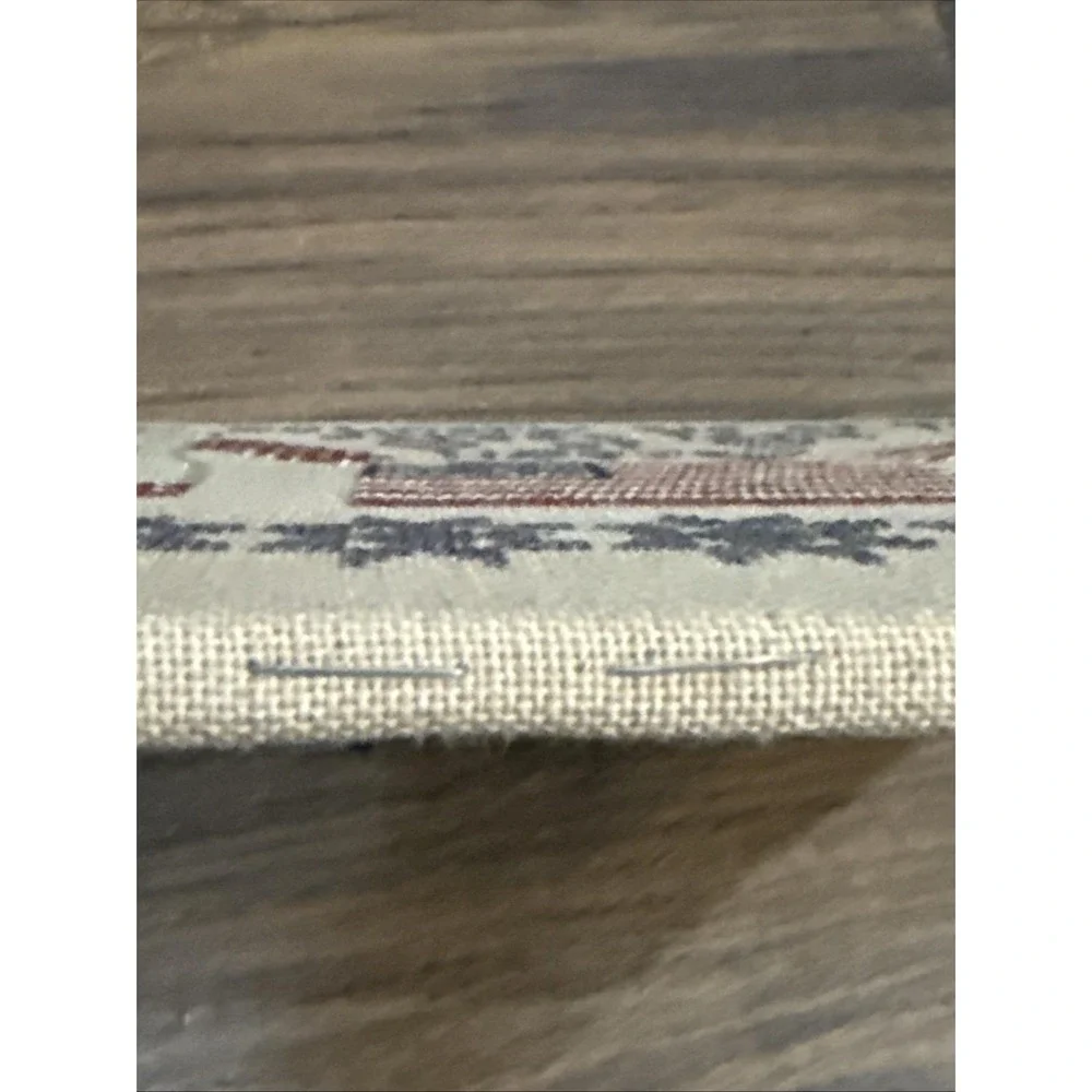 Vintage Primitive Finished Cross Stitch Patriotic Theme 11.5